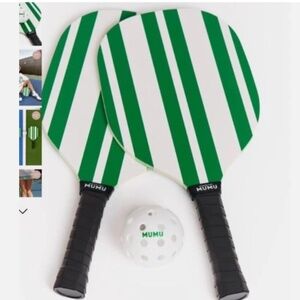 Show Me Your Mumu FabFitFun Pickle Ball Set Green and White